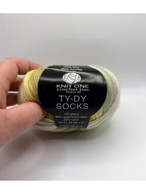 Knit One Crochet Too TY-DY Socks Yarn 100g 80% Wool 20% Nylon Color 1518